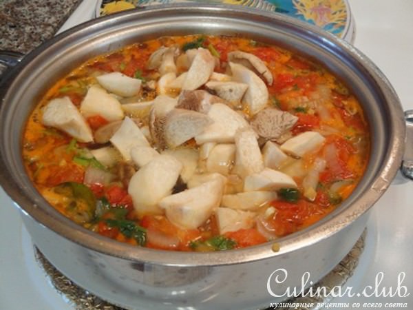 Остро-кислый суп "Tom yam" 