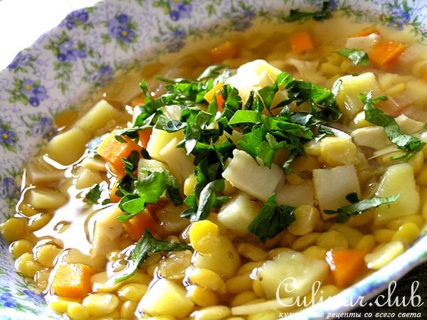 Гороховый суп с копченым кальмаром. (Обретение легкости: Тест-драйв)