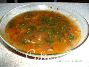 Суп фасолевый с орехами (мой вариант)