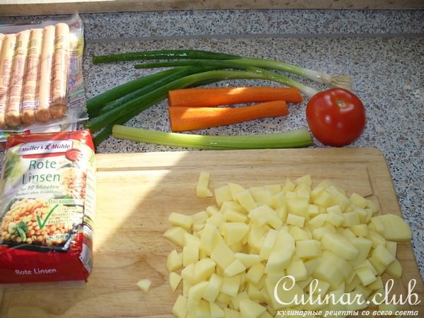 Чечевичный суп ( мой вариант )
