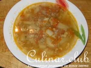 Супчик с фаршем