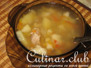 Легкий супчик с цветной капустой