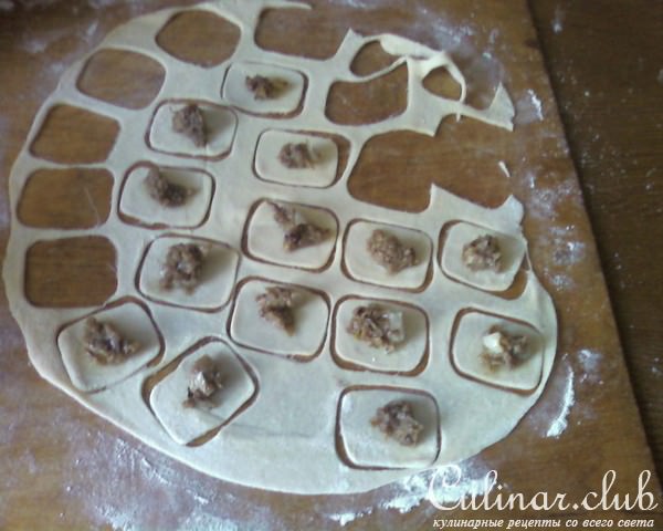 польский борщ с ушками
