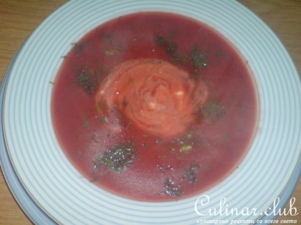 Суп-пюре из свеклы