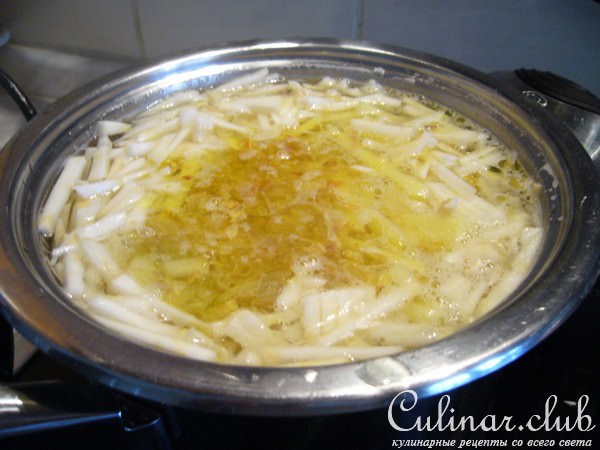 Сырный суп-пюре с крессом