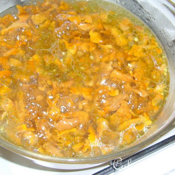 Сырный крем-суп с грибами