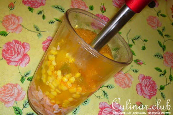 Крем-суп рыбный с овощами