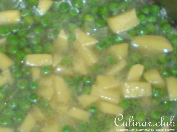 Суп-пюре из зелёного горошка(вариант)