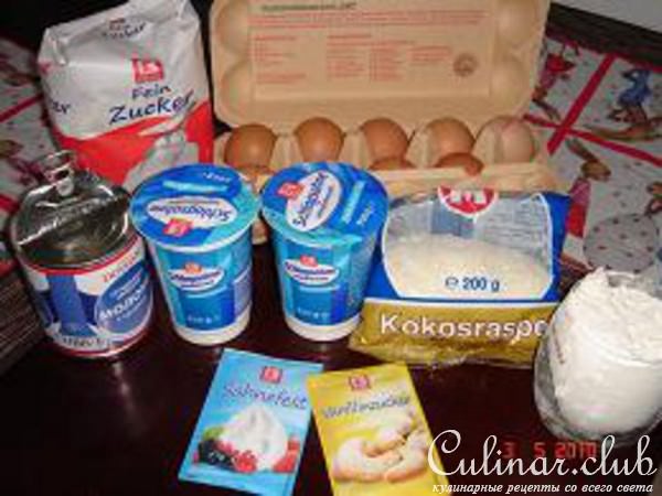 торт "Белоснежное Raffaello"