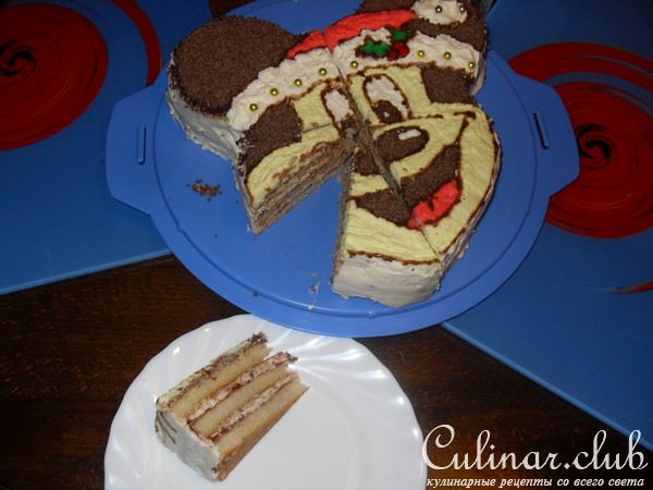 Торт "Микки Маус" (новогодний порадок Барбосу)
