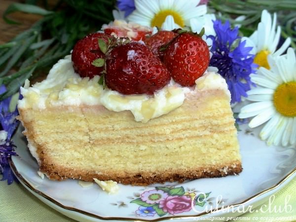 Торт « Клубника на дереве»