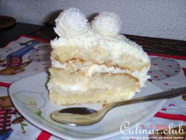 торт "Белоснежное Raffaello"