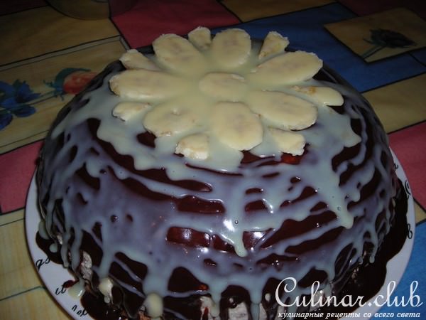 Торт "Шоколадно - банановый купол"