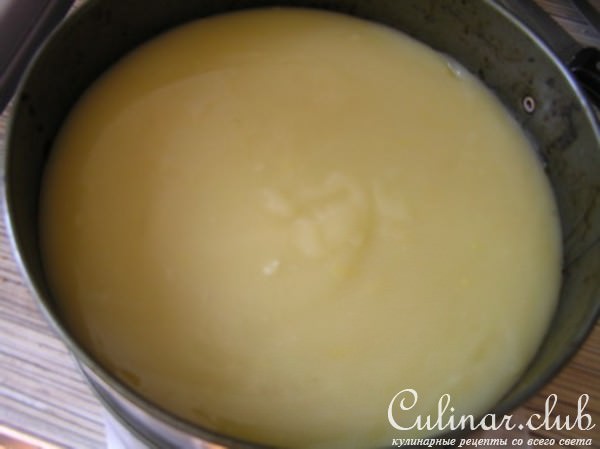 Лимонный торт с баварским муссом из белого шоколада
