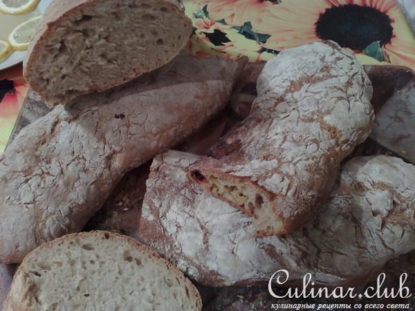Чиабатта с сыром сулугуни и с оливками