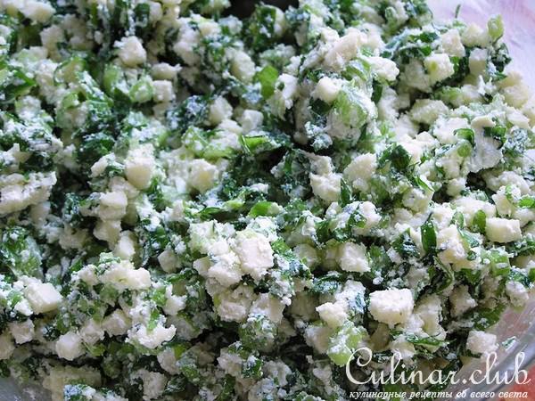 Пончики-пирожки с зеленью и сырами.