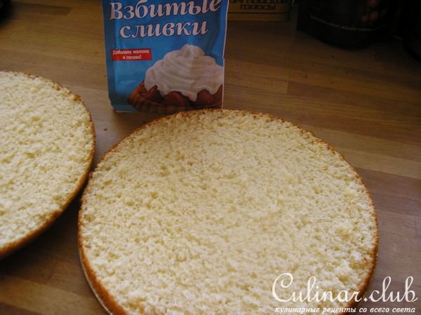 Торт воздушный с киви
