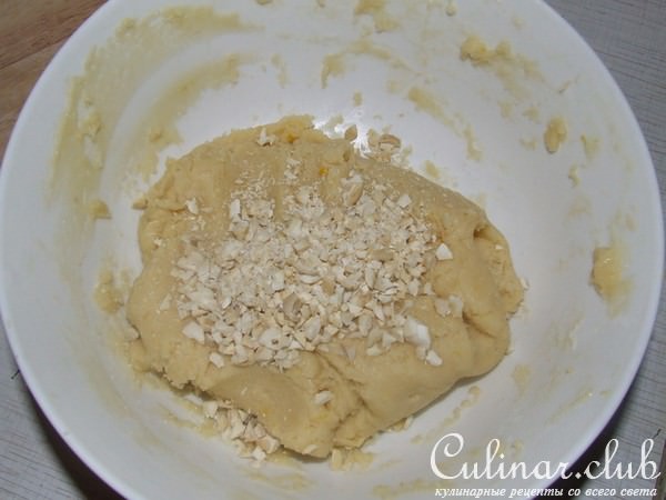 Лимонное печенье с орехами кешью