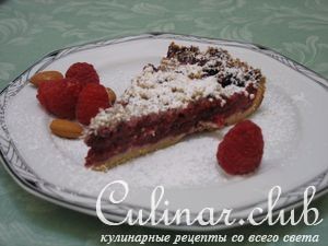 Mиндально-малиновый пирог