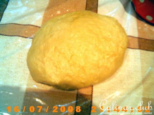 Мясной пирог "ромашка"