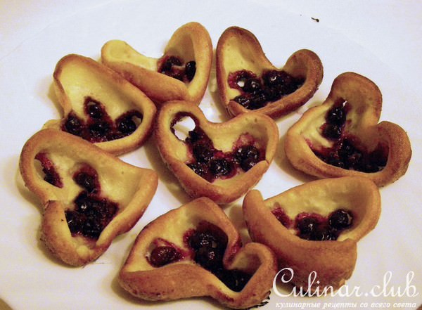 Поповеры (popovers) с черной смородиной