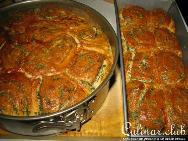 Хлебушек рулетный с укропчиком и чесночком