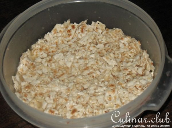 Яблочный пирог из мацы