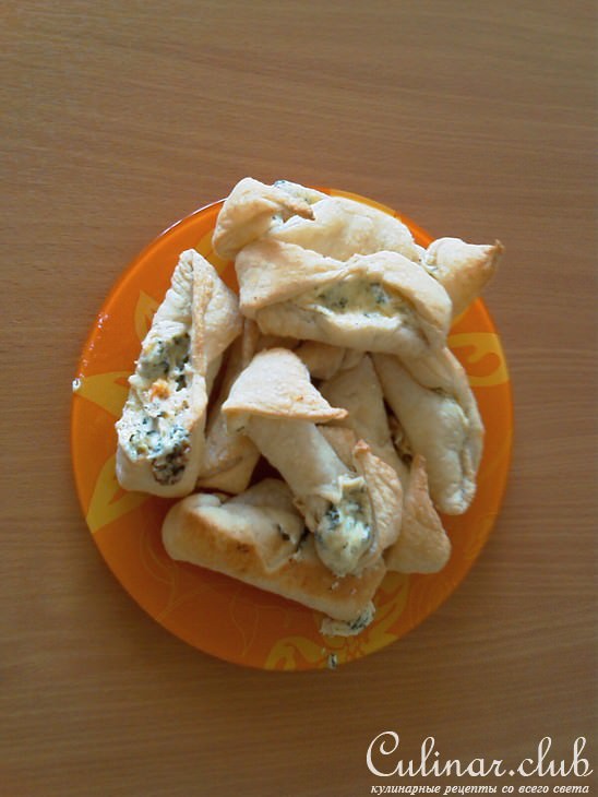 Слойки с мятным сыром