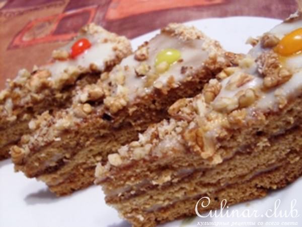 Медовый тортик (обыкновенный,но вкусный)