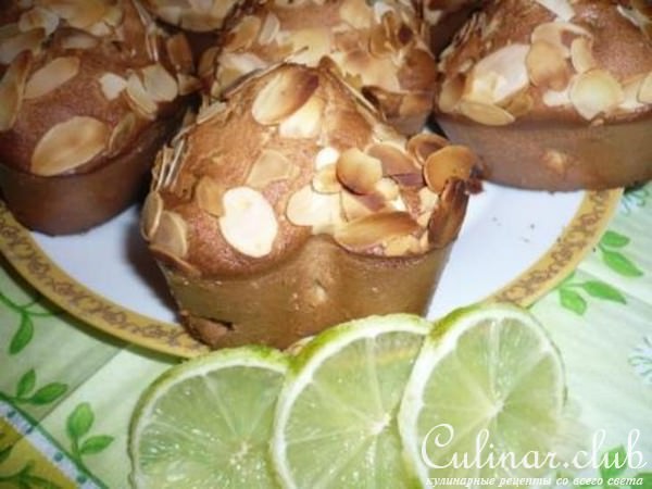 Кексы «ЛАЙМ и МИНДАЛЬ»