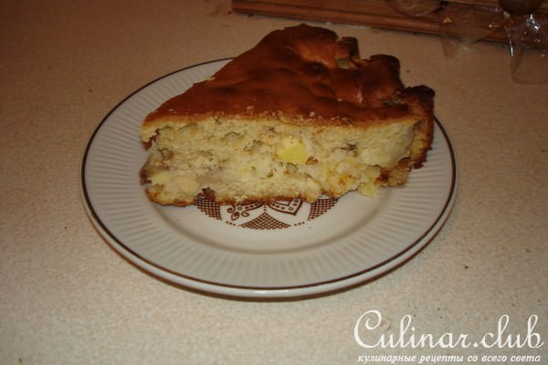 пирог с яблоками
