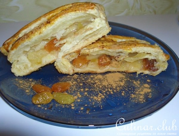 Слоёный яблочный пирог