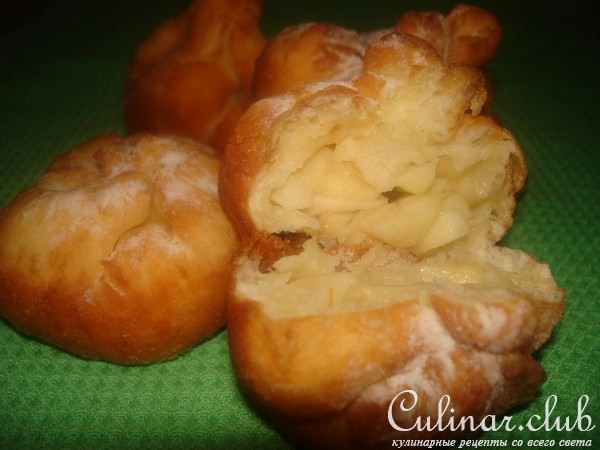 Пончики с яблоками 