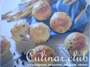 Булочки с изюмом
