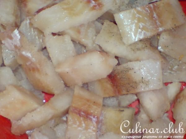Пирог заливной с рыбой и грибами 