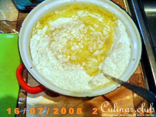 Мясной пирог "ромашка"