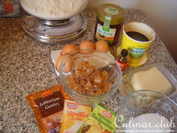 Рождественские медовые прянички-Honigkuchen