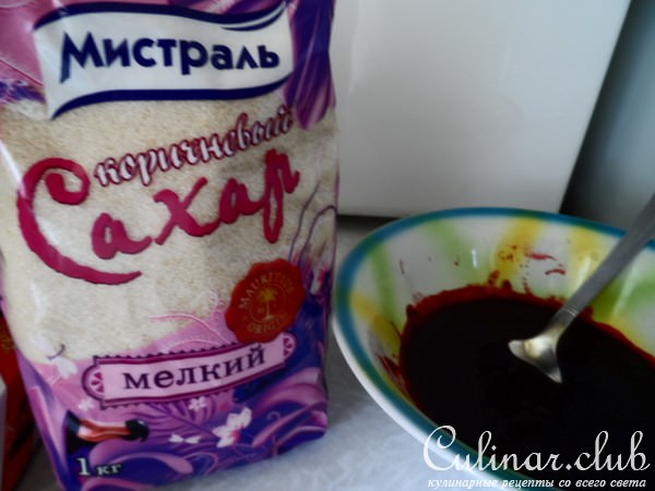 Нежное суфле с черникой.
