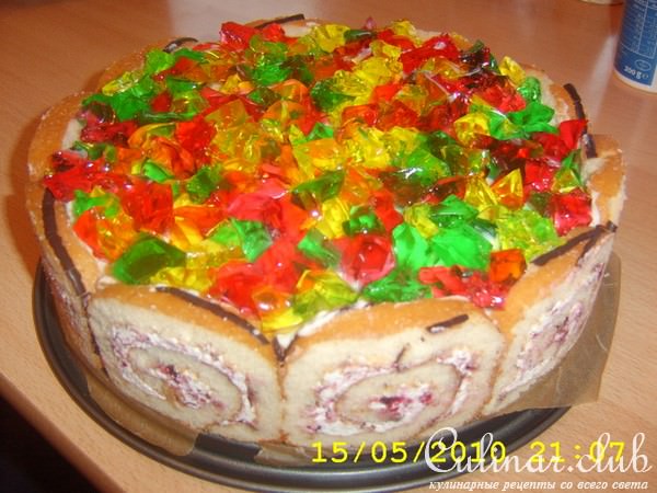 Торт без выпечки "Самоцветы."