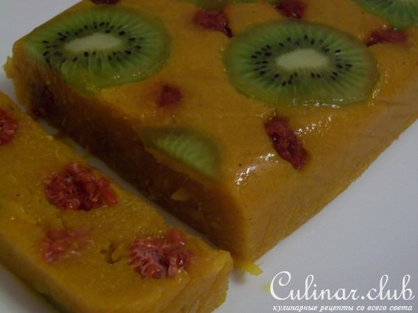 Суфле из тыквы с курагой