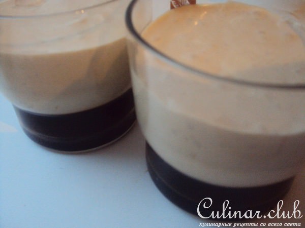 Кофейная Панна Котта с шоколадом (Panna cotta colombienne, expresso et chocolat)